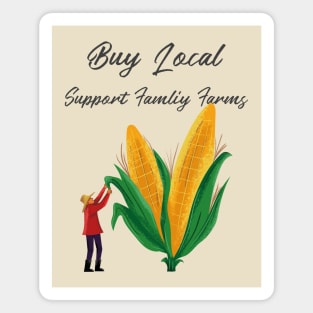 Small Farmer Family Farm Buy Local Magnet